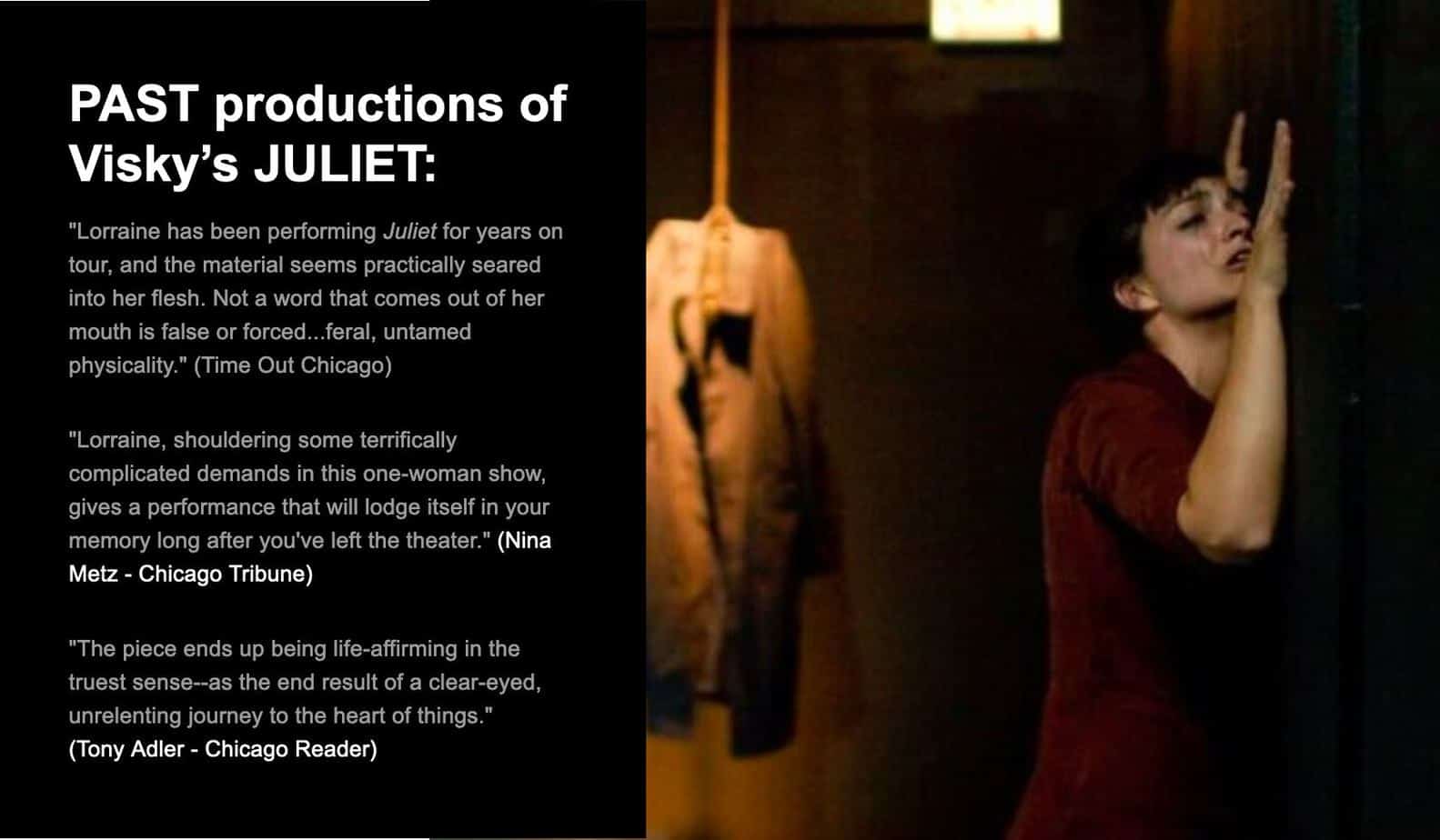 about Performing Juliet
