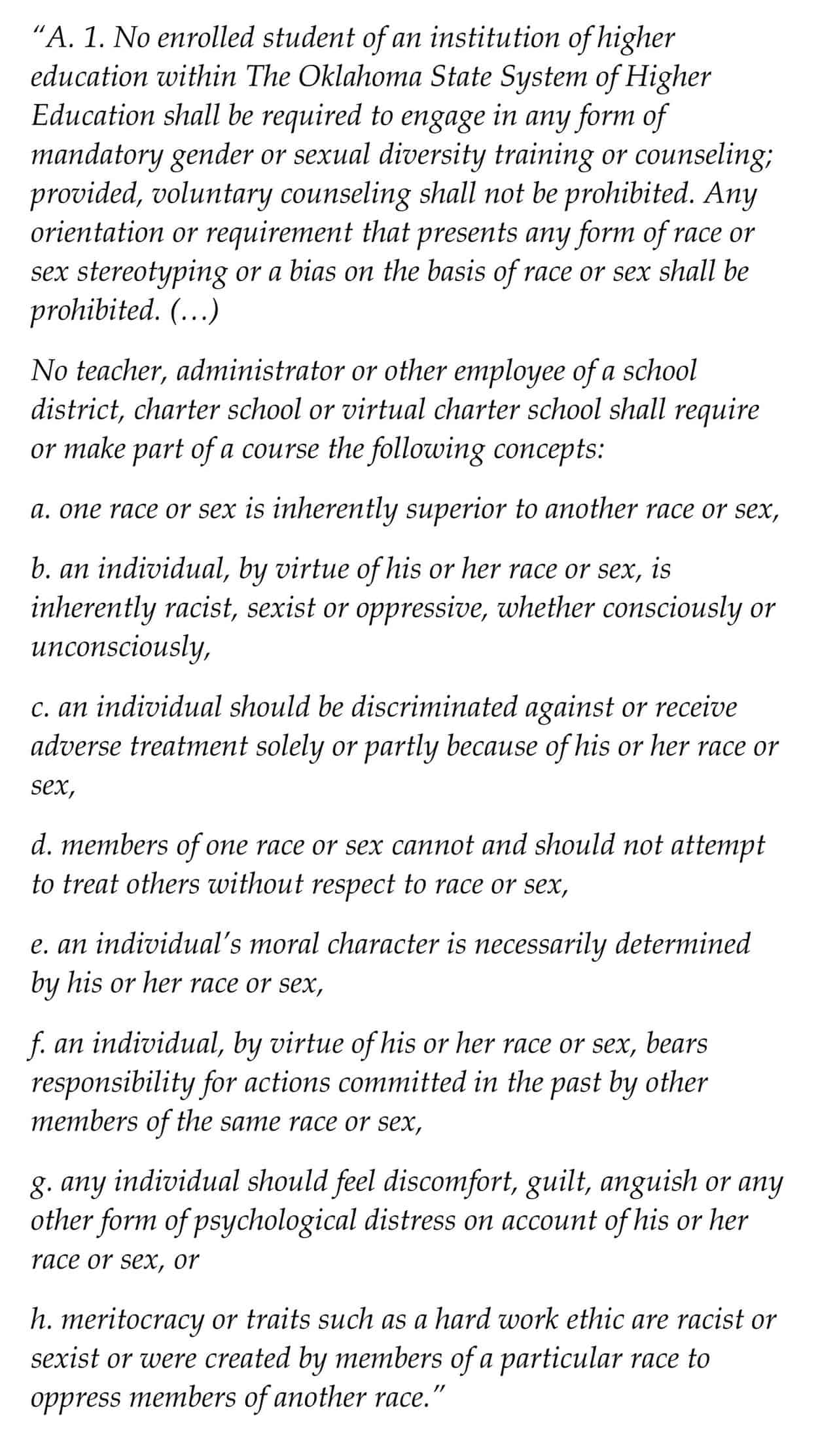 The text of Oklahoma 1775 Bill from https://legiscan.com/OK/text/HB1775/2021